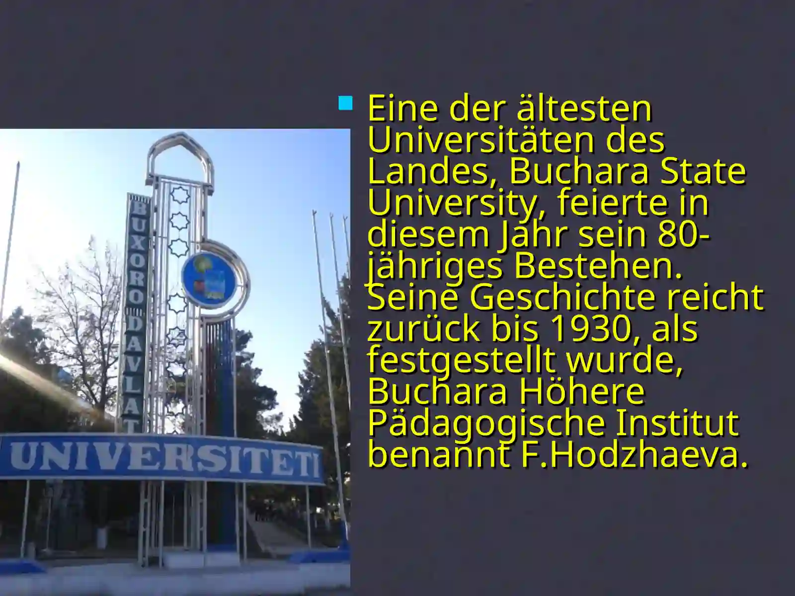 Buchara State University 3