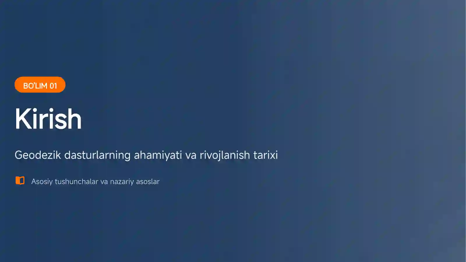 Zamonaviy Geodezik Dasturlar 3