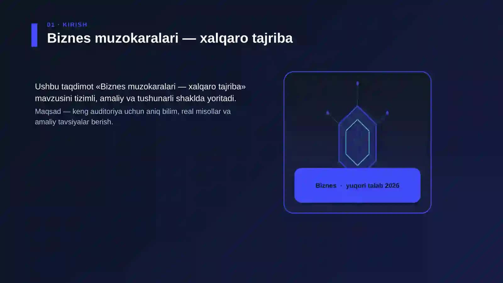 Biznes muzokaralari — xalqaro tajriba 3