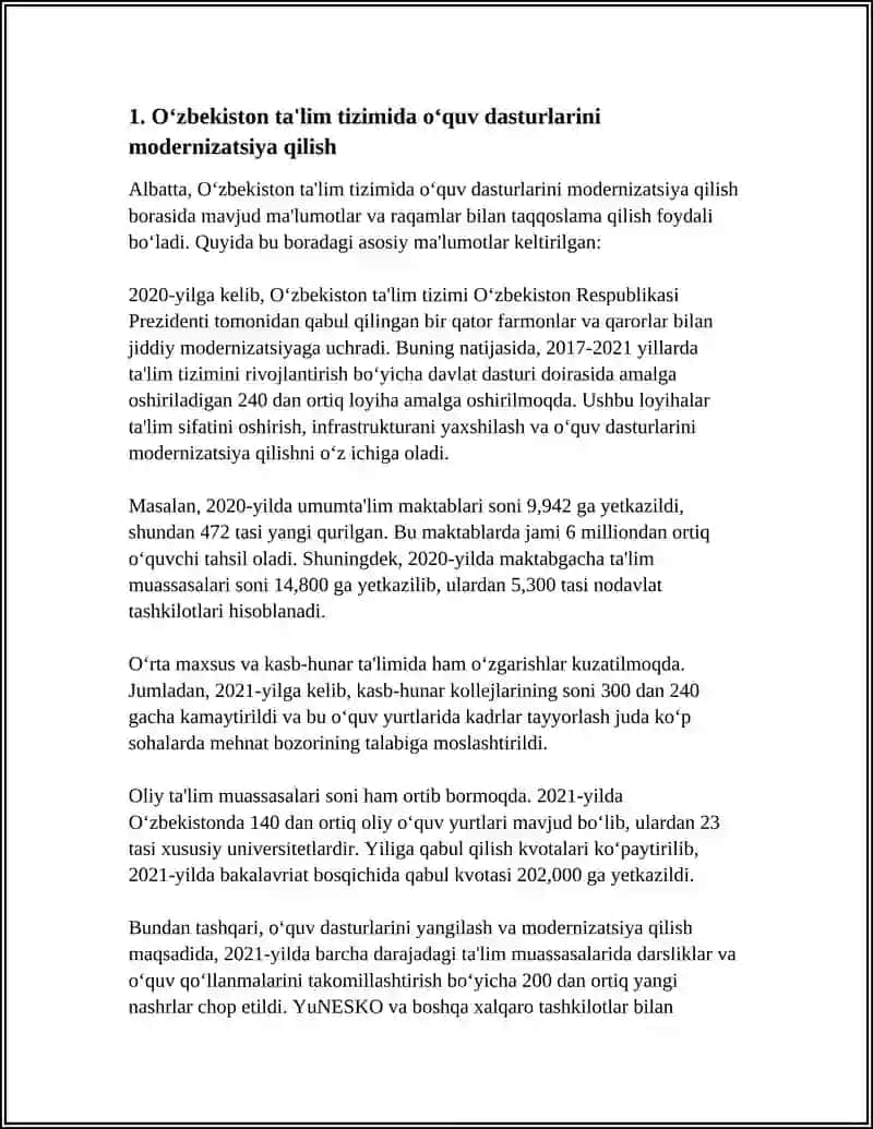 O'ZBEKISTON RESPUBLIKASI TAʼLIM TIZIMIDA MODERNIZATSIYA 3