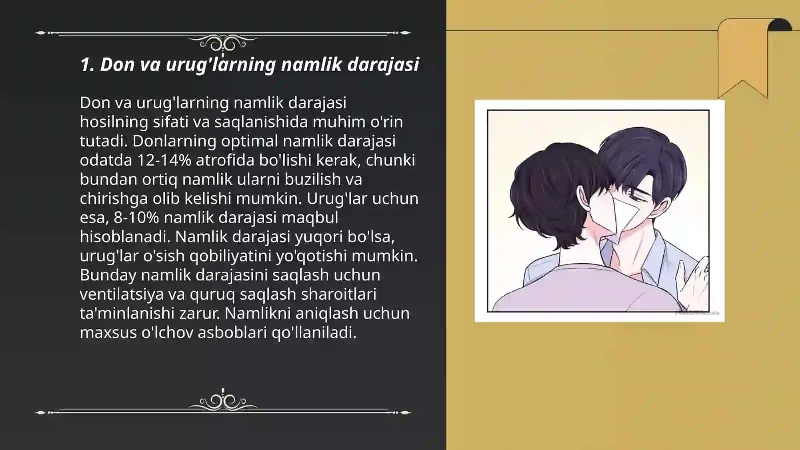 Don va urug'larning namlik darajasi 3