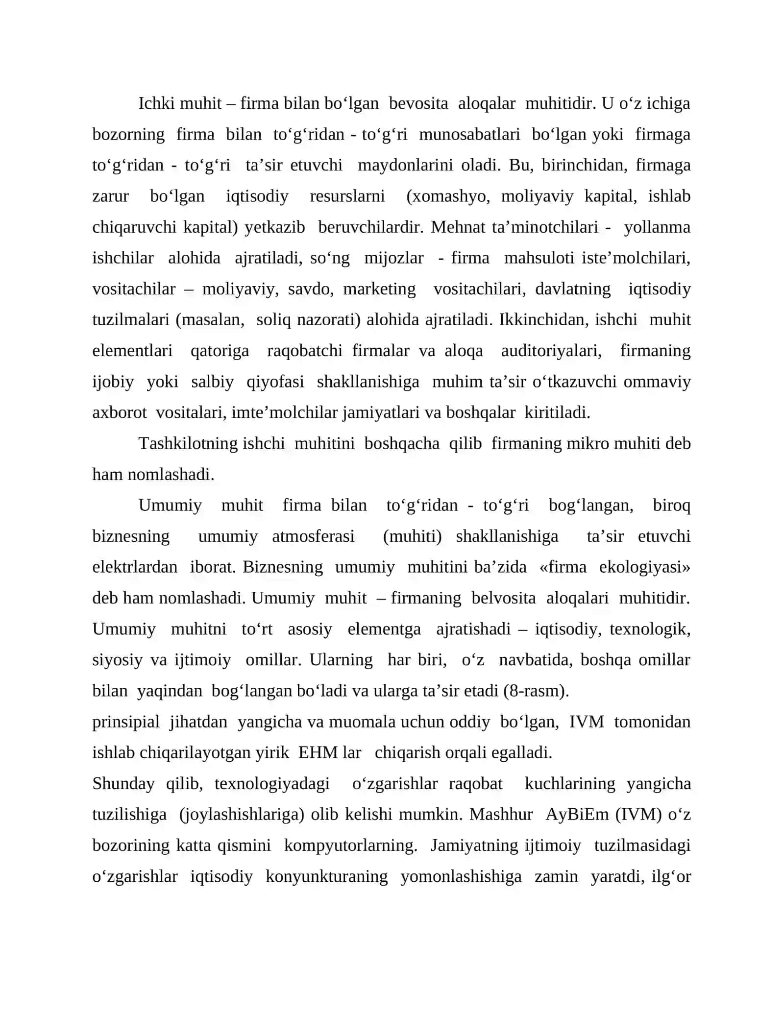 Mikrodarajada firma strategik rejalashtirishni tashkil etish 3