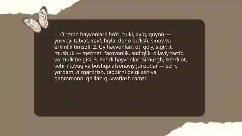 Xalq ertaklarida timsollar tasnifi 3