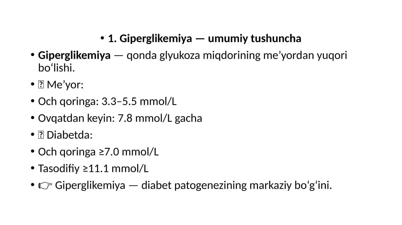 Giperglikemiyada Glükozuriyaning Klinik-Patogenez Mexanizmlari 3
