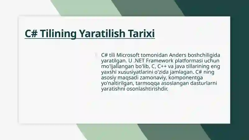 C# Dasturlashtiliasoslari 3