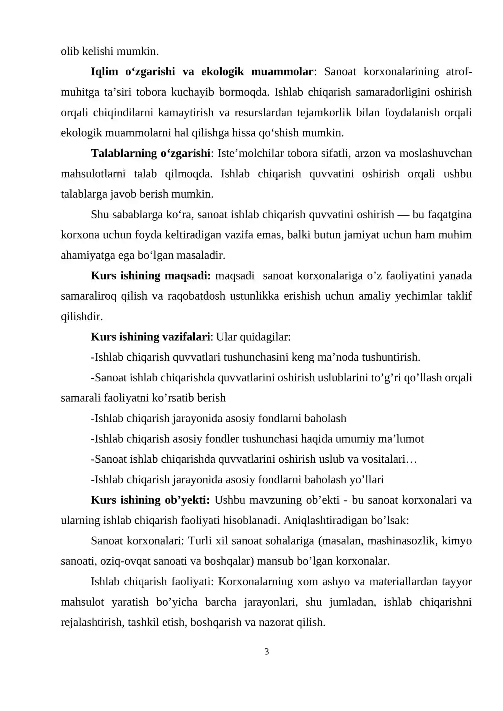Ishlab chiqarish xarajatlari va ularni kamaytirish yoʻllari 3