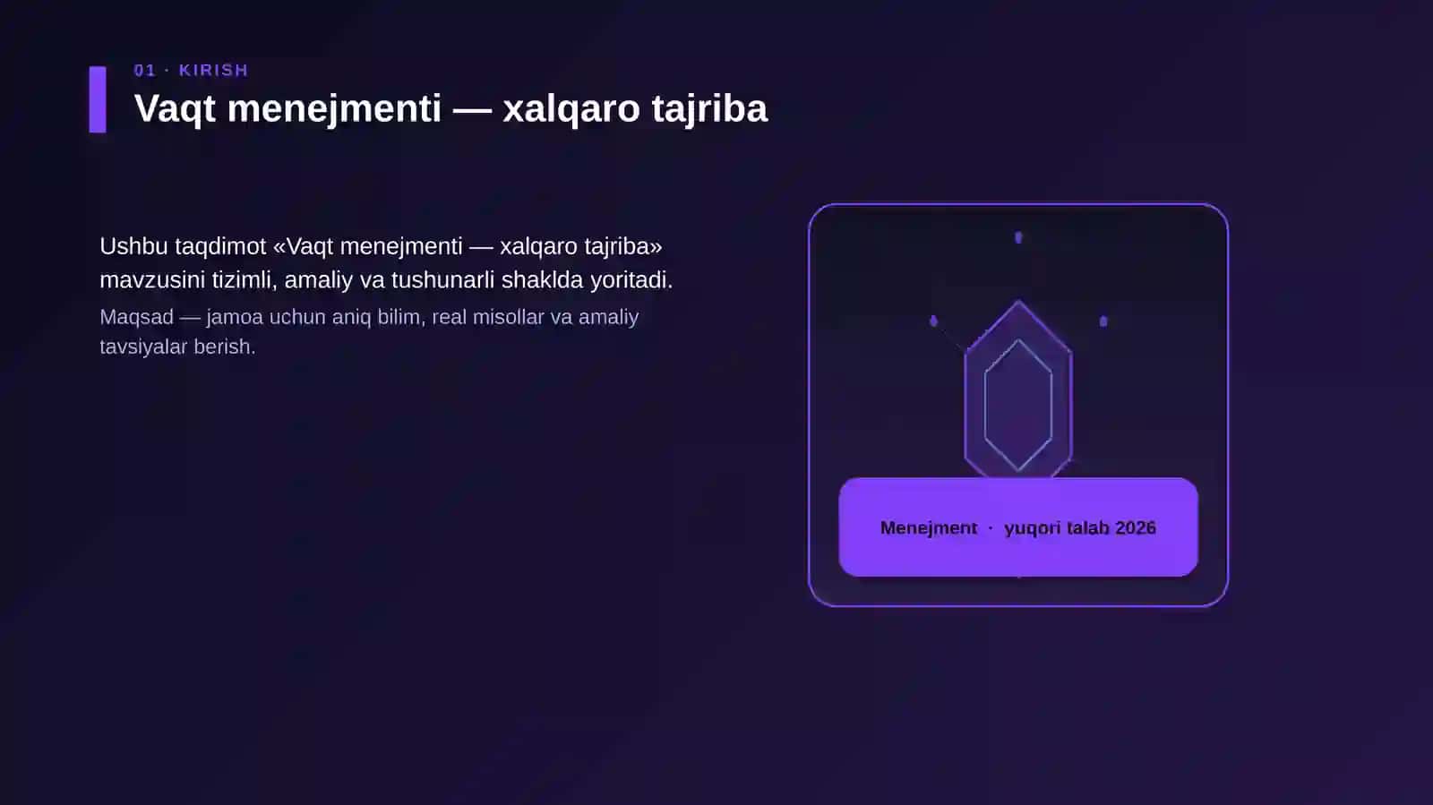 Vaqt menejmenti — xalqaro tajriba 3