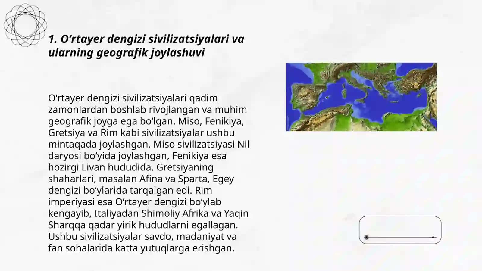 Oʻrtayer dengizi sivilizatsiyalari davri tarixiy geografiyasi 3