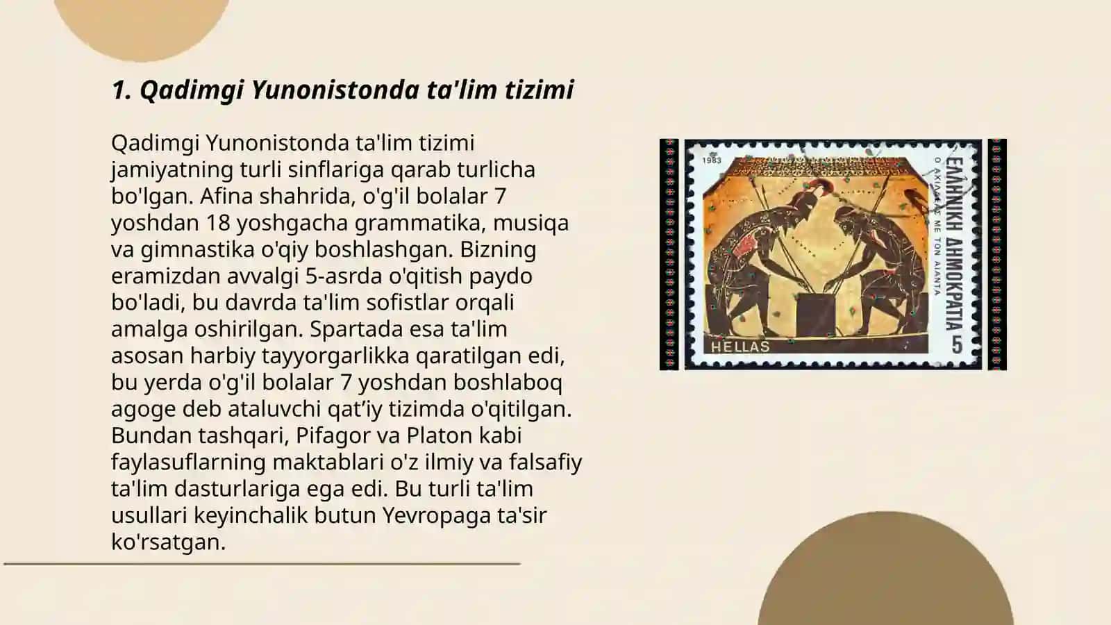 Qadimgi Yunonistonda ta'lim tizimi 3
