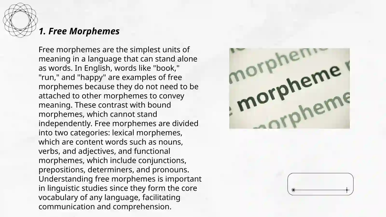 Classification of morphemes 3