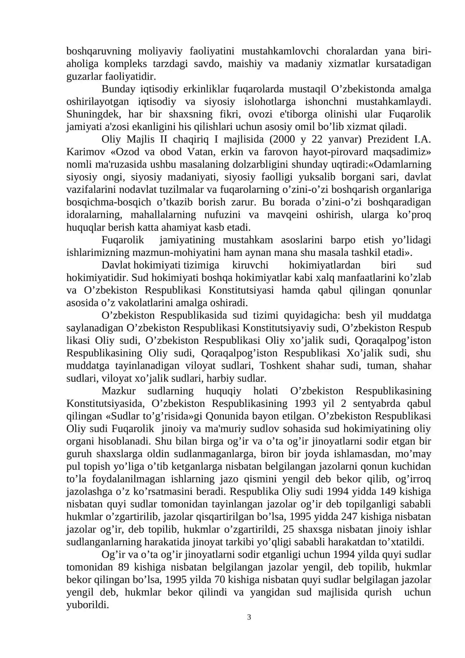 O'zbekistonda demokratik, fuqarolik jamiyati asoslarining shakllanishi 3