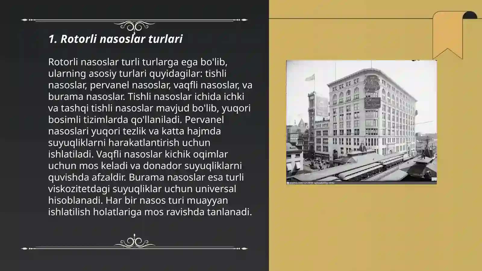 Rotorli nasoslarning ish hajmi va sarfi 3