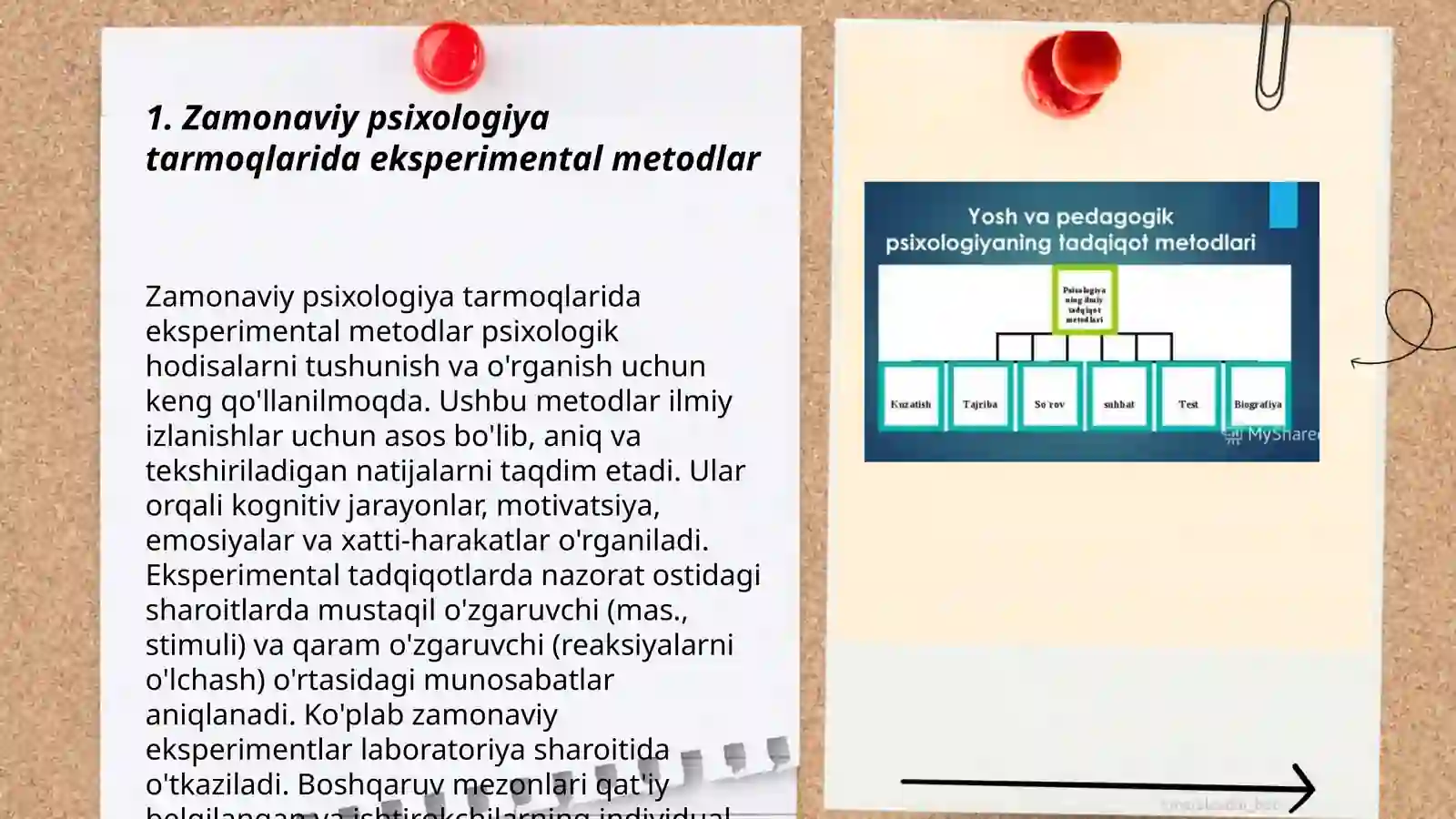 Zamonaviy psixologiya tarmoqlarida tadqiqot metodlarini qoʻllanishi 3