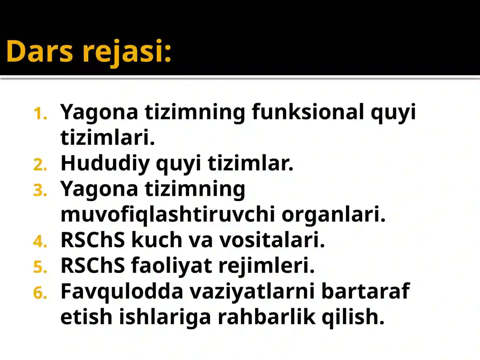 Favqulodda vaziyatlarning oldini olish tizimi 3