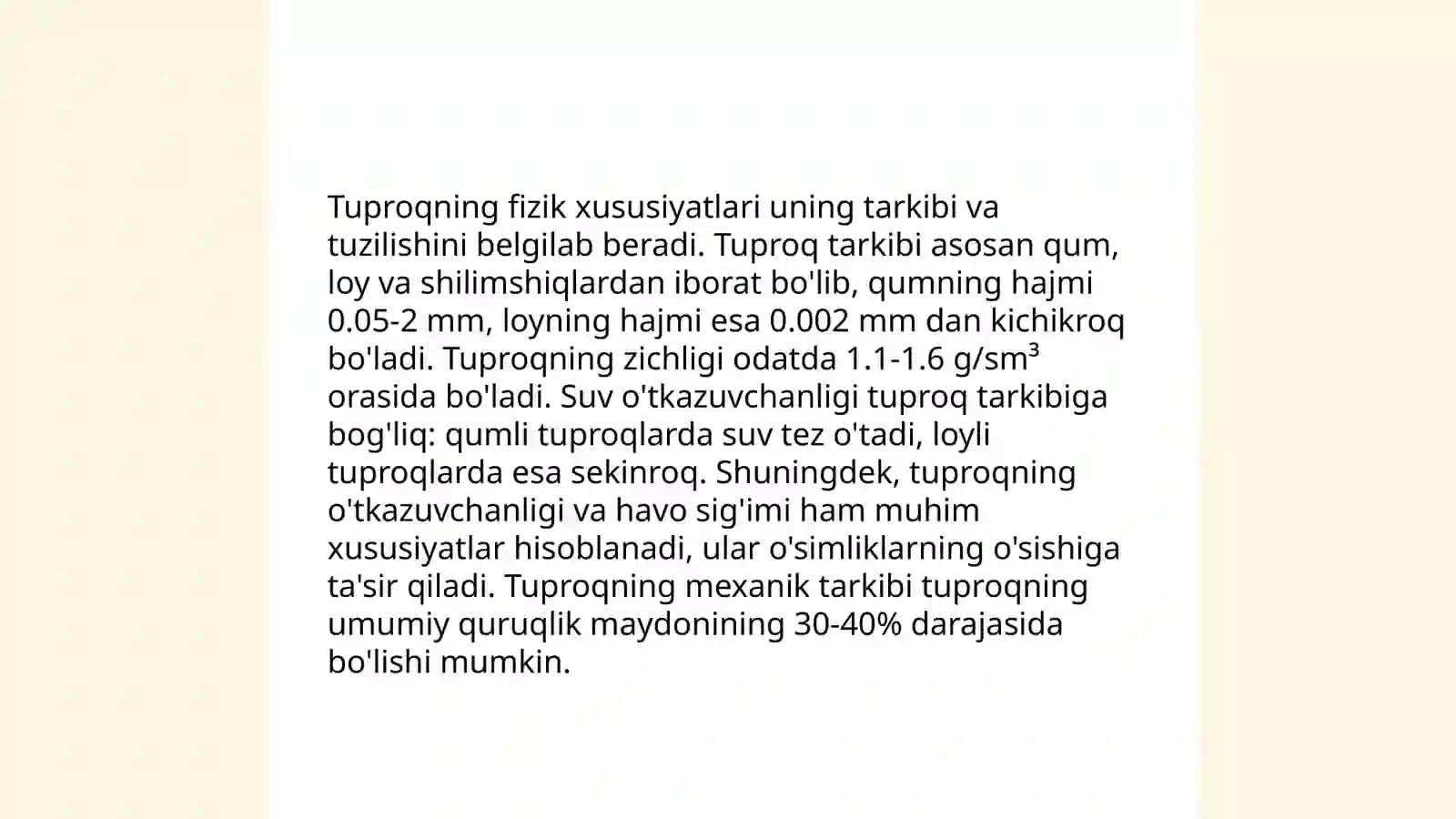 Tuproq va uning tabiiy xususiyatlari 3