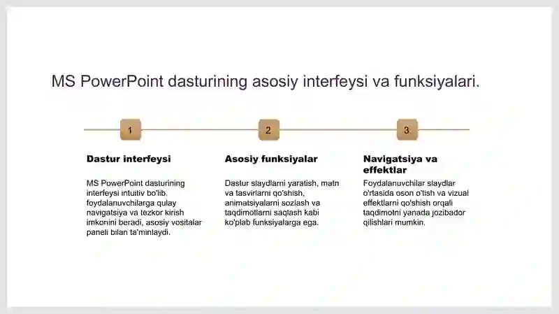 MS PowerPoint dasturi bilan ishlash 3