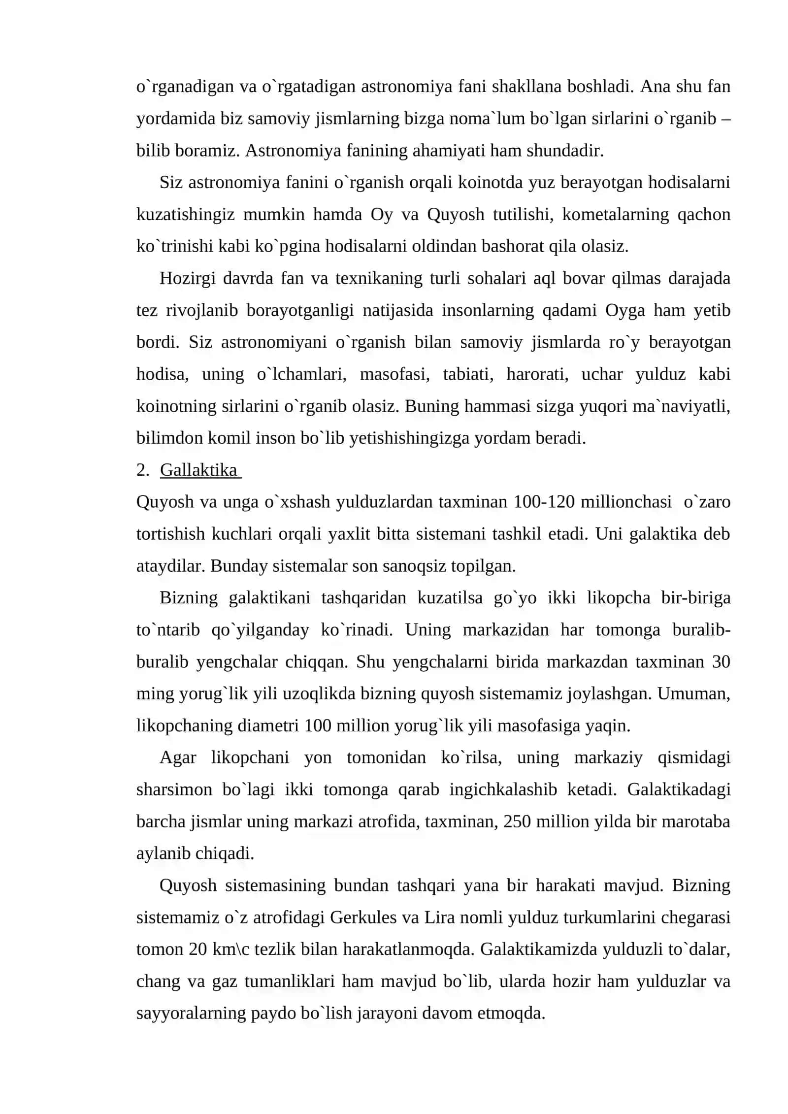 Ulug`bekning astronomiya sohasida olib borgan tadqiqot ishlari 3