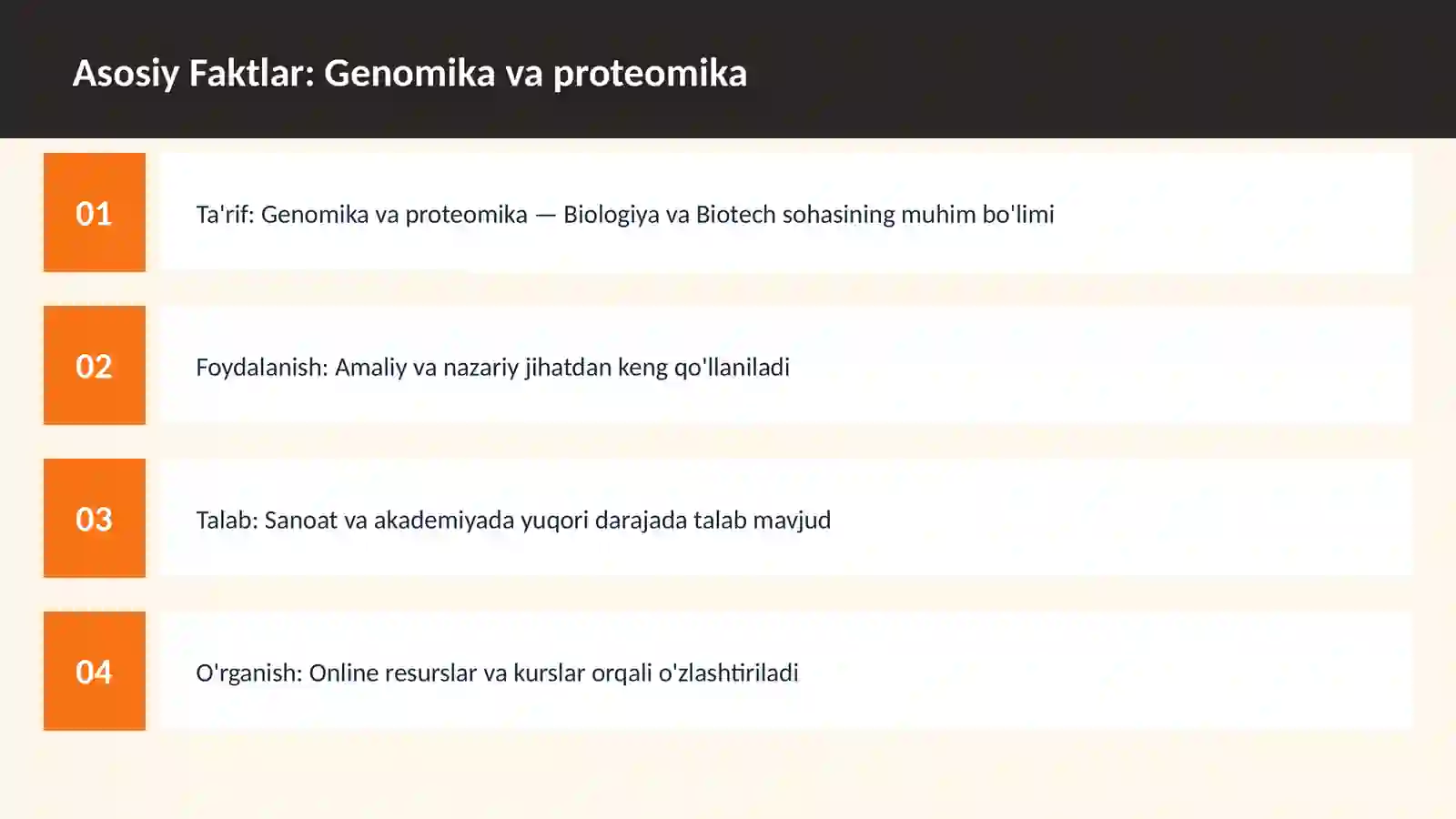 Genomika va proteomika 3
