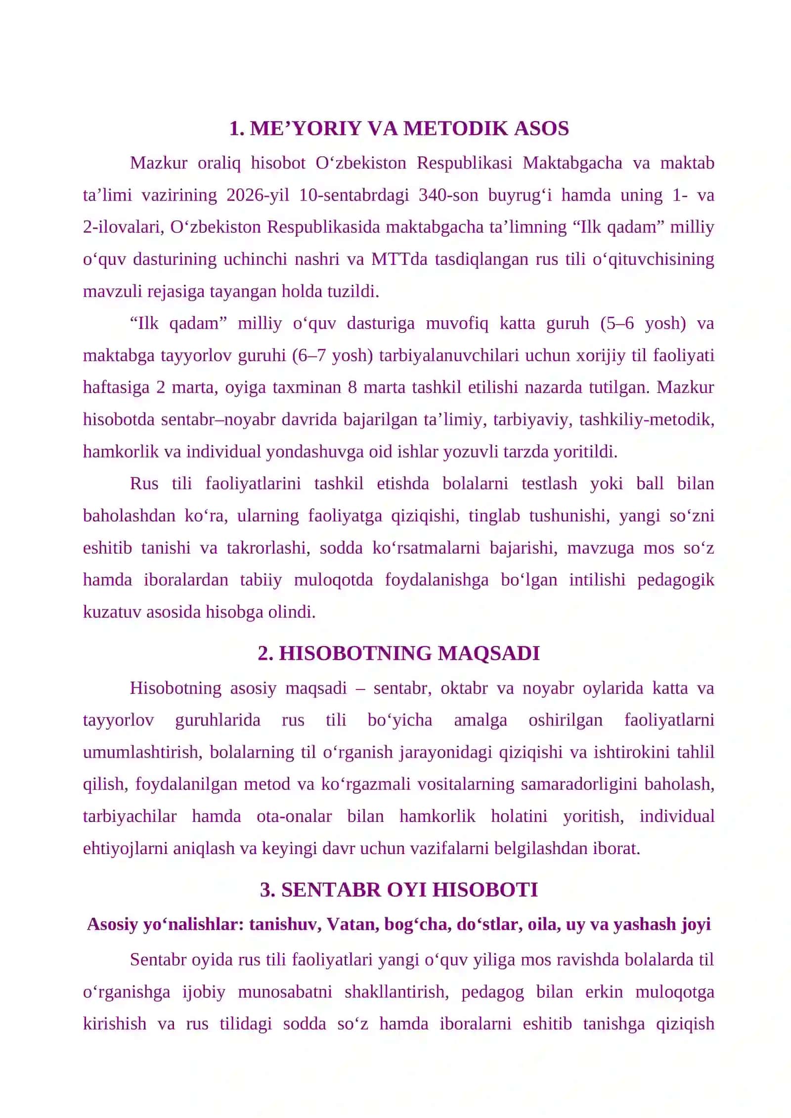 Hisobot 3