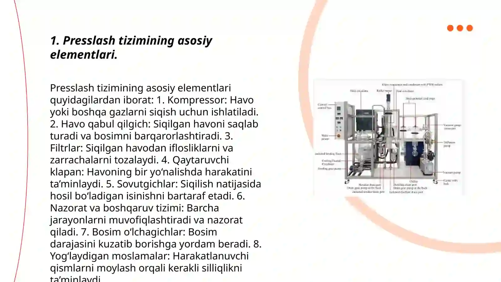 Yuritmalisuyuqlik presslarning ishchi elementlari 3