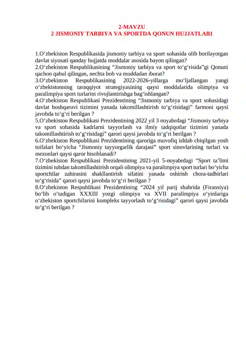 SPORT MASHGʻULOTLARINING NAZARIY ASOSLARI 3