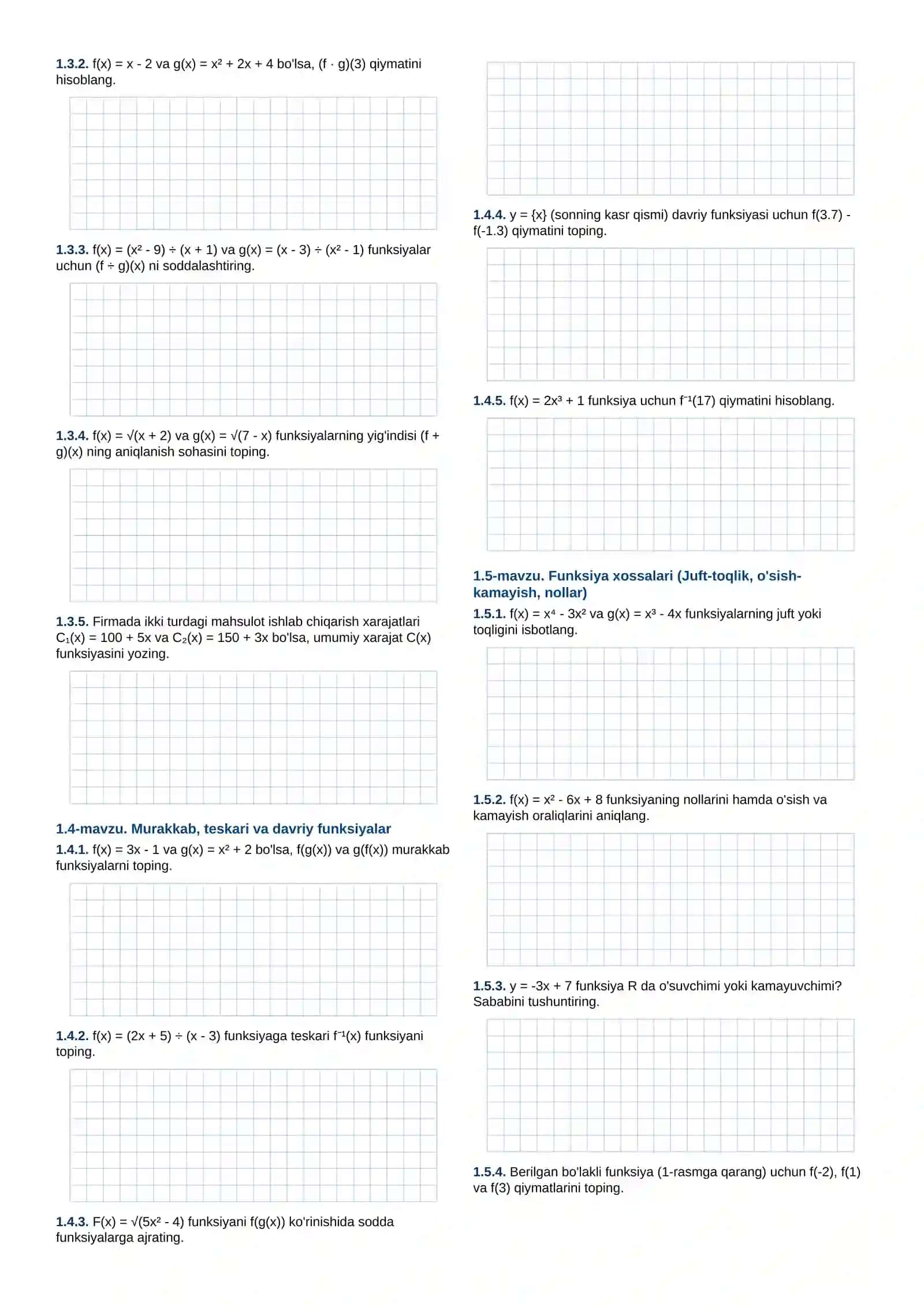 10-SINF ALGEBRA MAVZULASHTIRILGAN MASHQ DAFTARI 3