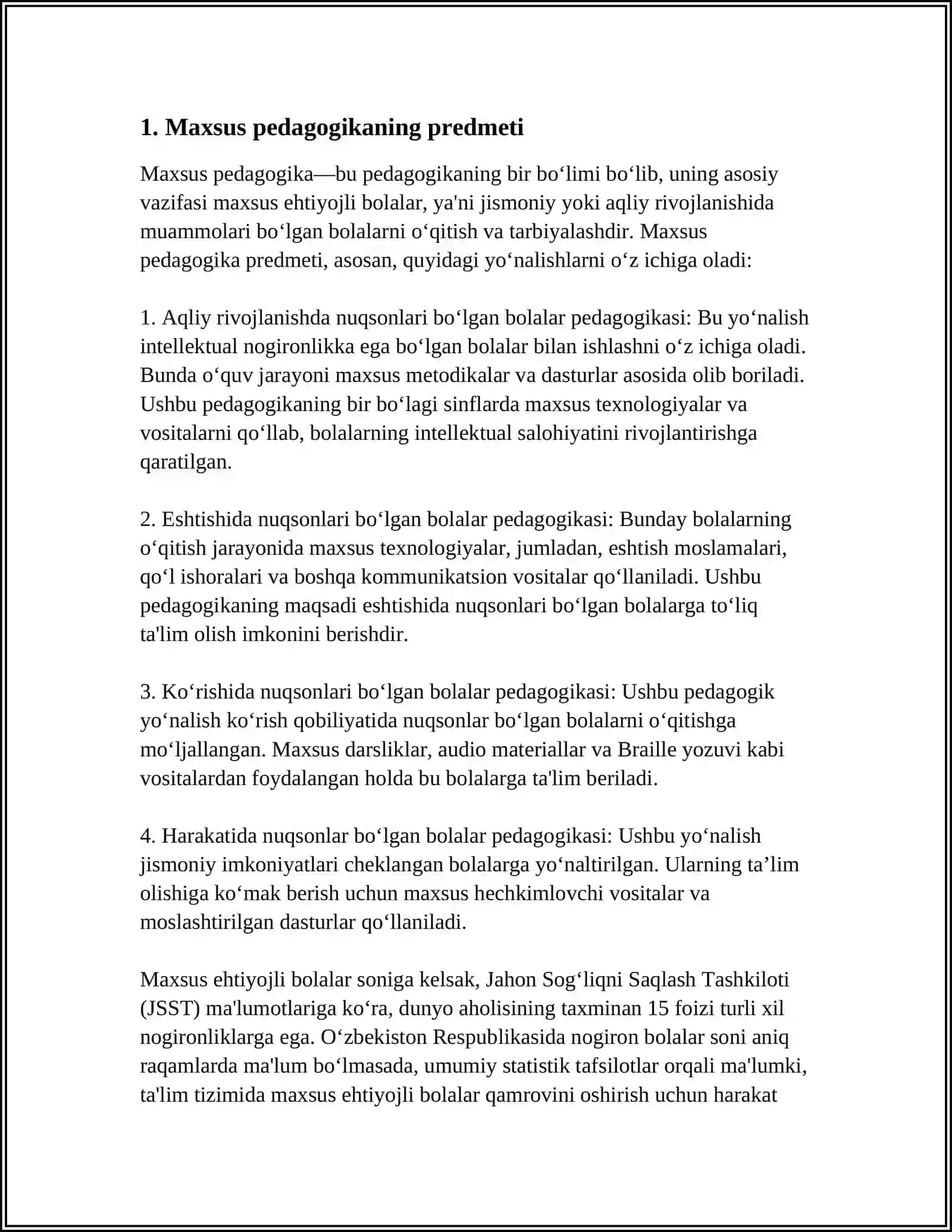 MAXSUS PEDAGOGIKA FANINING PREDMETI 3
