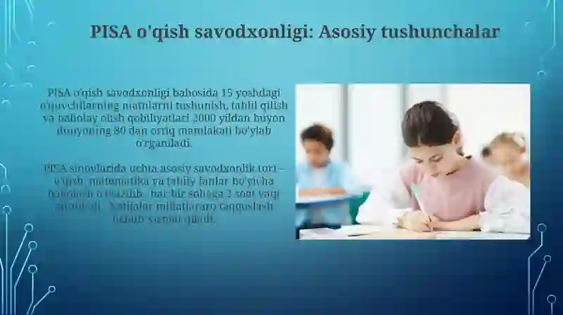 PISA boʻyicha oʻqish savodxonligi dars jarayonlari javob turlari va baholash 3
