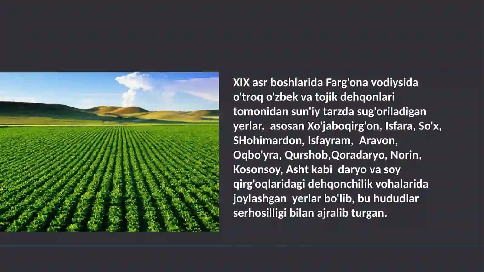 Farg'ona vodiysida dehqonchilik madaniyati 3