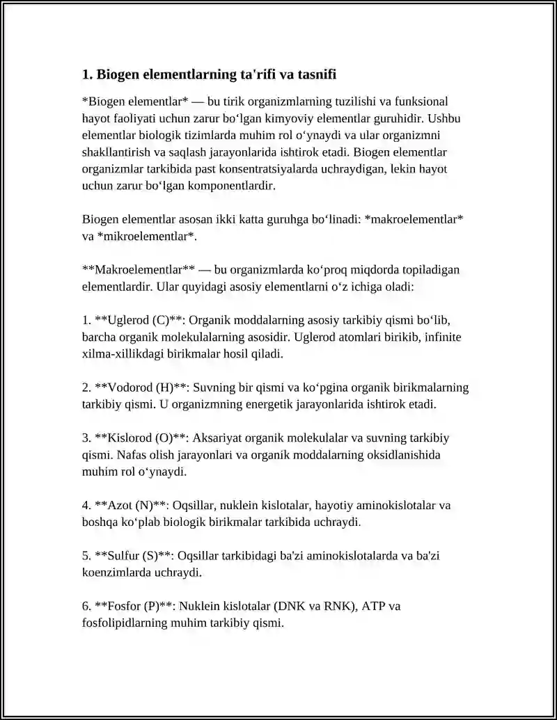 BIOGEN ELEMENTLAR 3