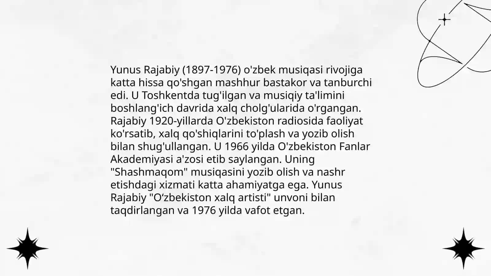 Yunus Rajabiy hayoti va ijodiy faoliyati 3