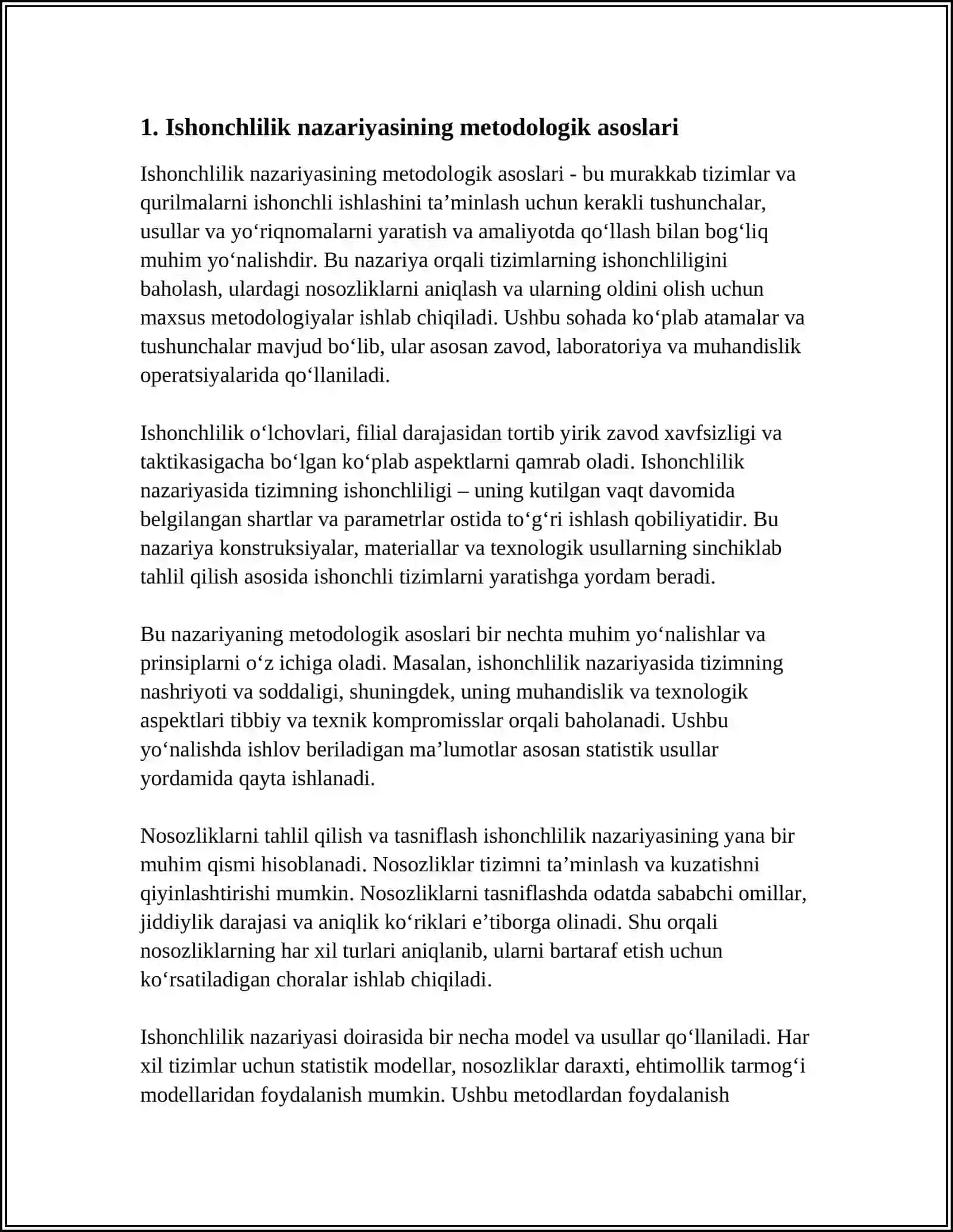 ISHONCHLILIK NAZARIYASINING METADOLOGIK ASOSLARI 3