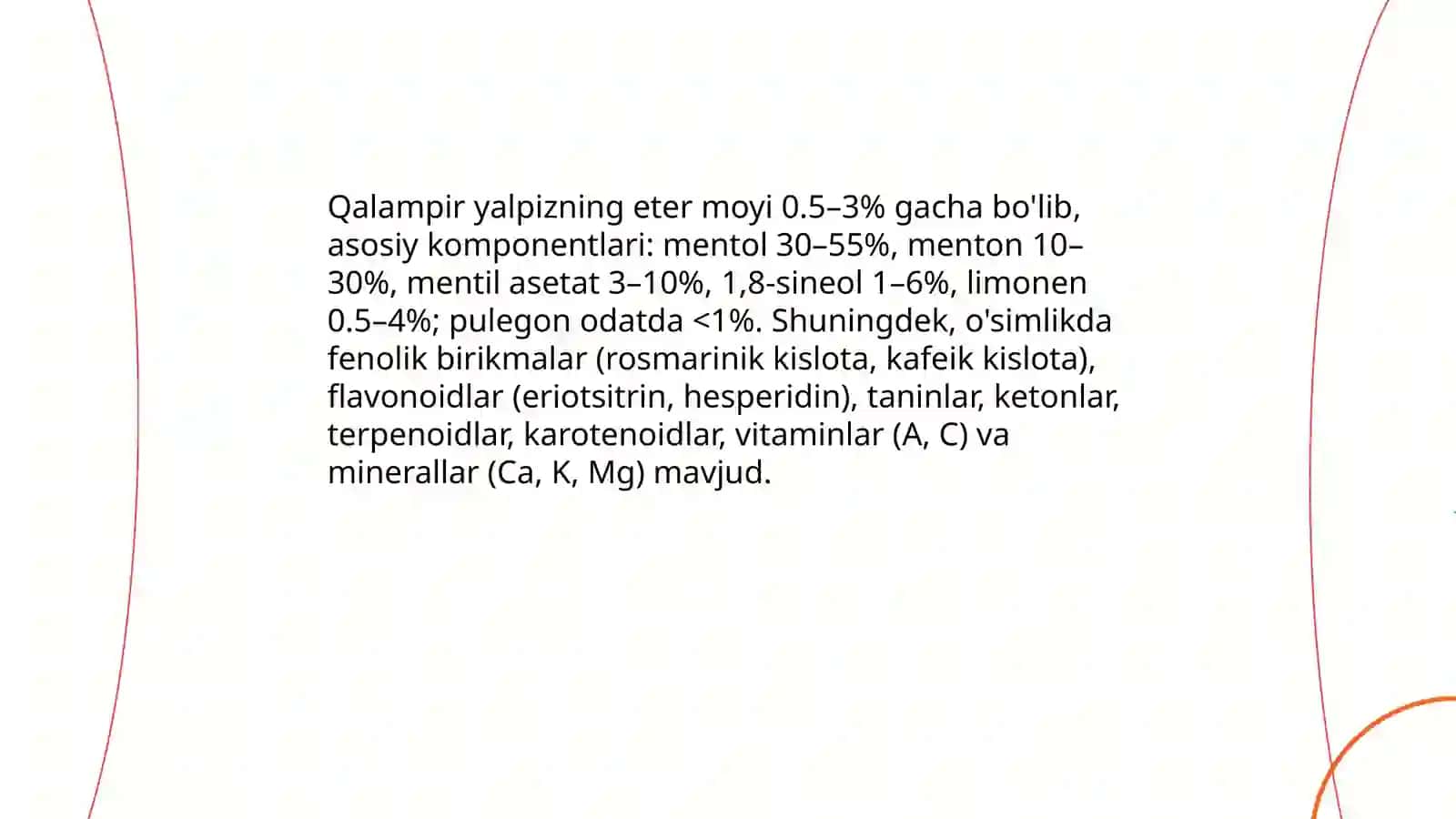 Qalampir yalpiz va limon ot osimligining dorivor hususiyatlari 3