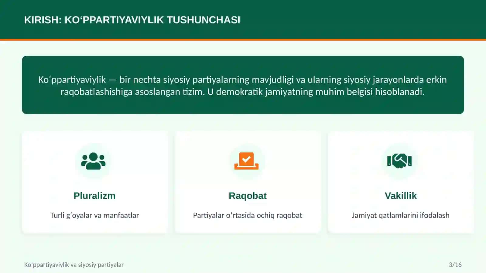 SIYOSIY TIZIM VA ISLOHOTLAR 3