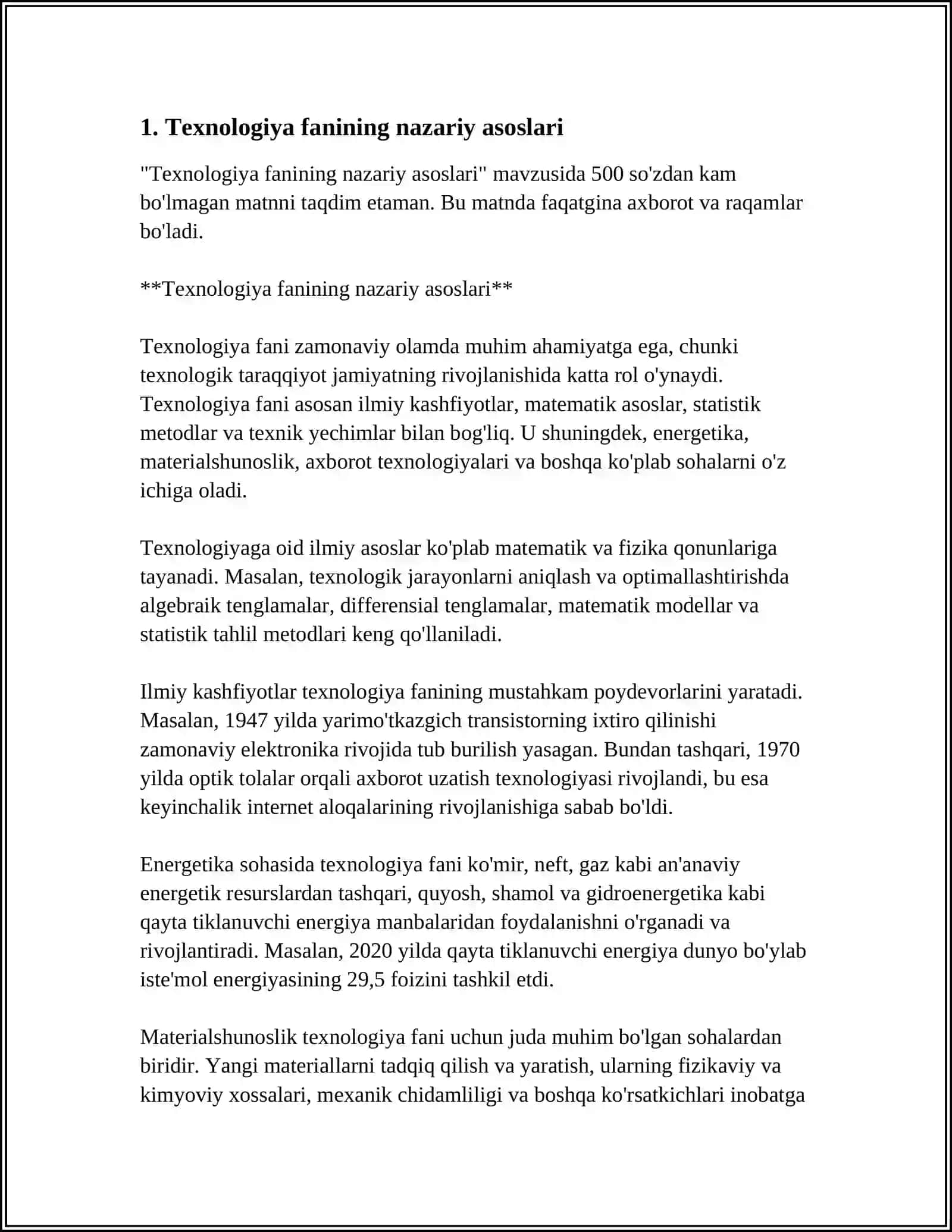 Texnologiya fani nazariy asoslari 3