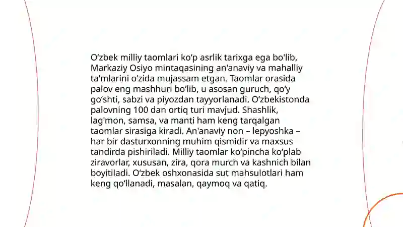 Oʻzbek milliy taomlari 3