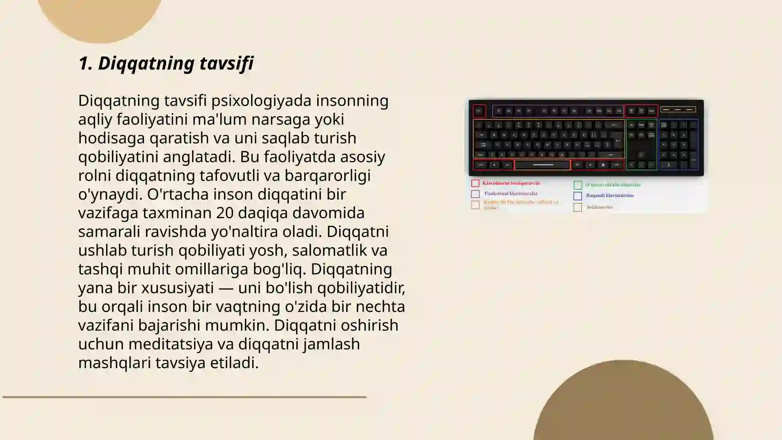 Diqqat turlari 3