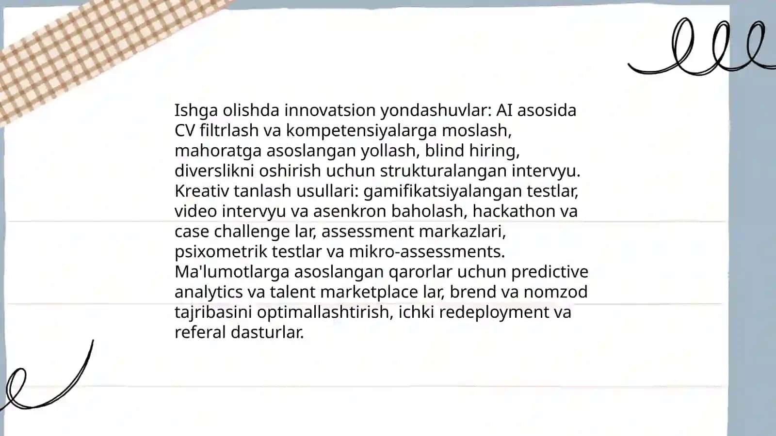 Inson resurslarini boshqarishishda: Innovatsion qarorlar va kreativ fikrlash 3