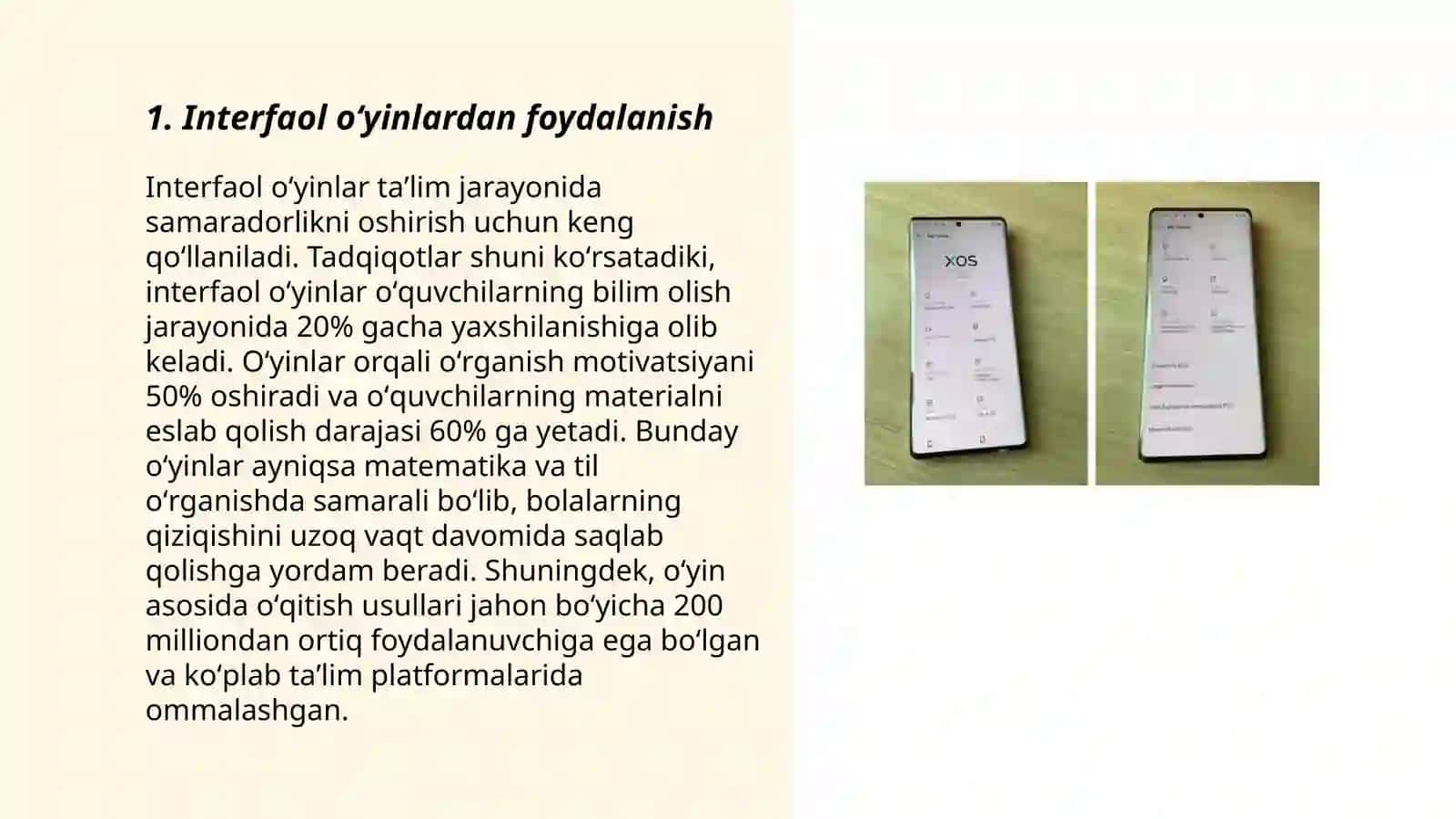 Interfaol o'ynlar 3