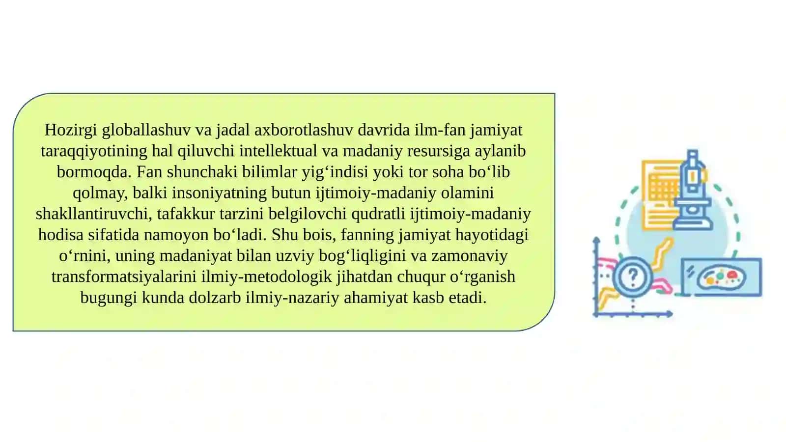 Fan ijtimoiy madaniy hodisa. 3