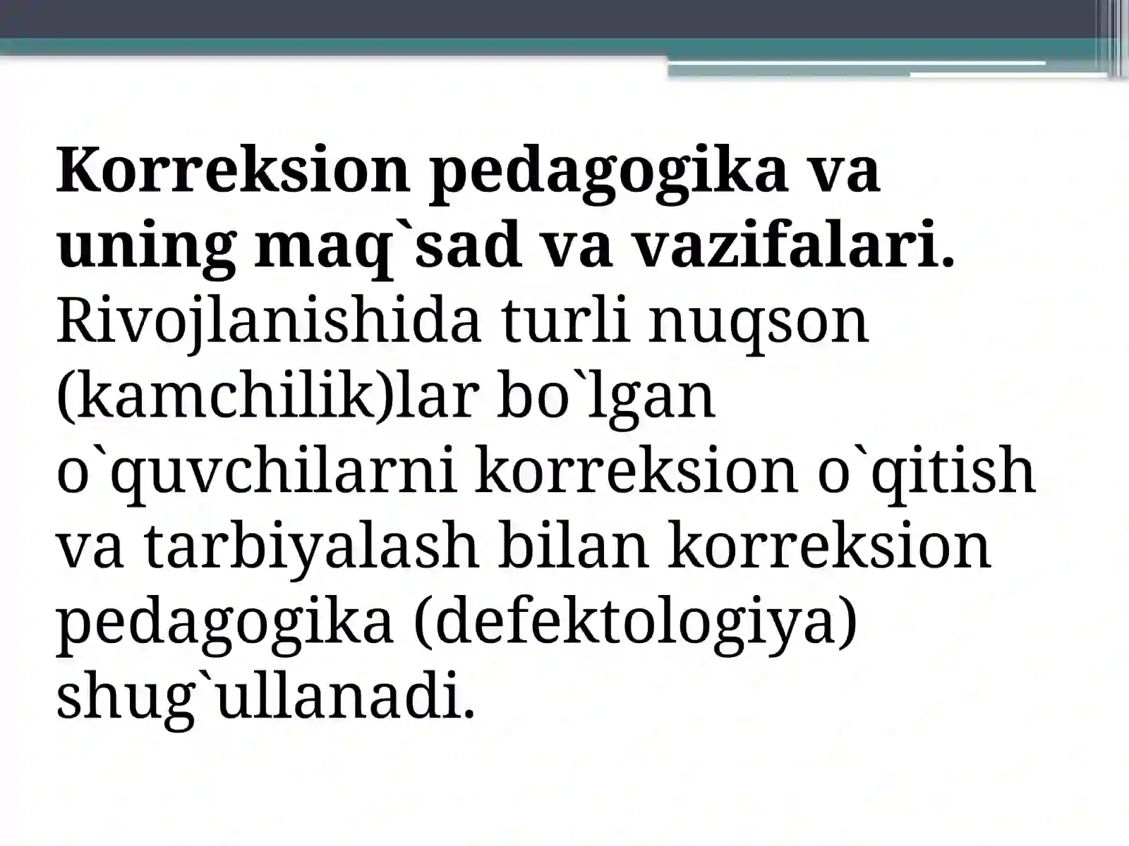 KORREKSION (MAXSUS) PEDAGOGIKA 3