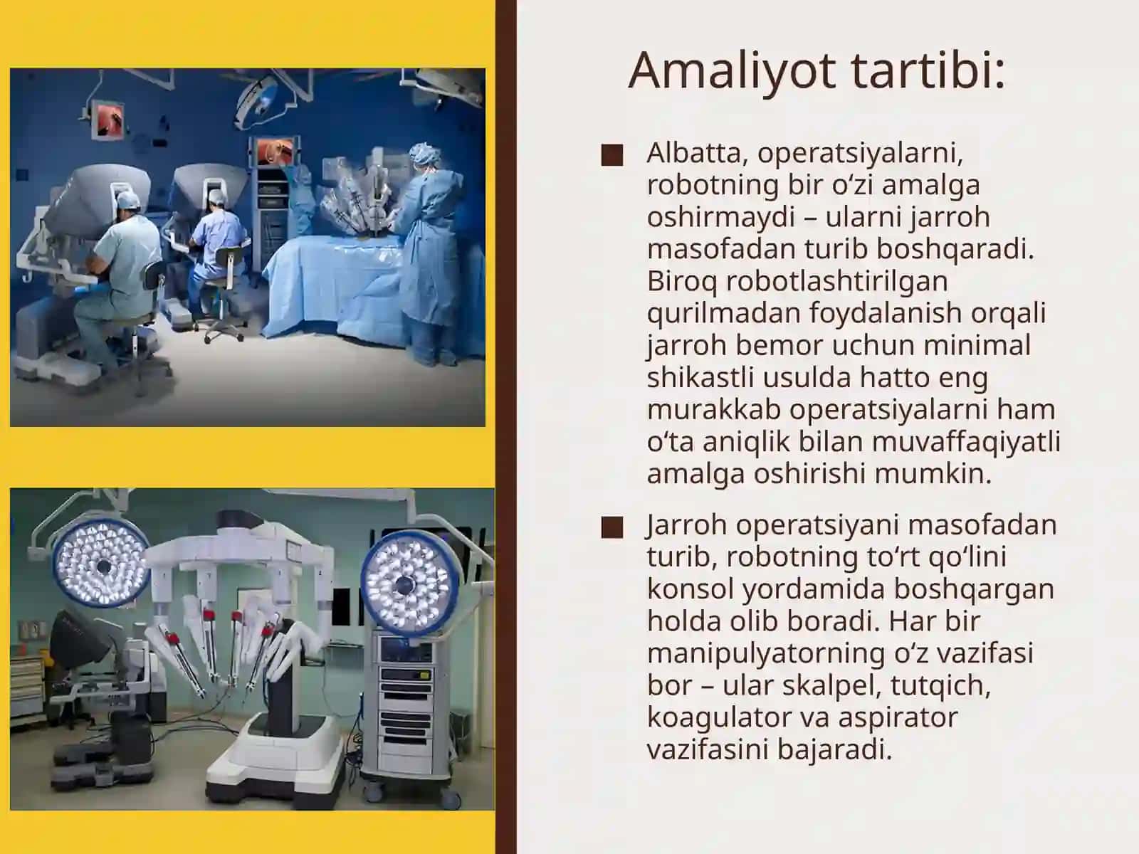 Robotlashtirilgan xirurgiya amaliyoti 3
