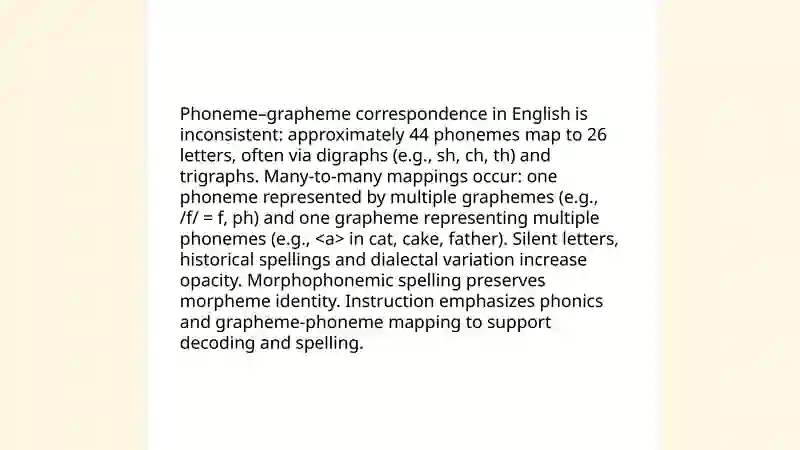 The relation between speech and writing 3