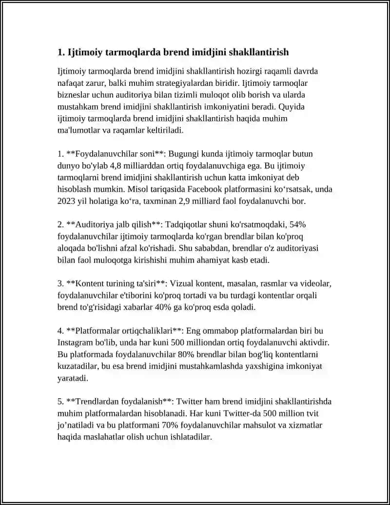 IJTIMOIY SAYTLARDA BIZNESNI RIVOJLANTIRISHIVA IQTISODIY SAMARADORLIGI 3