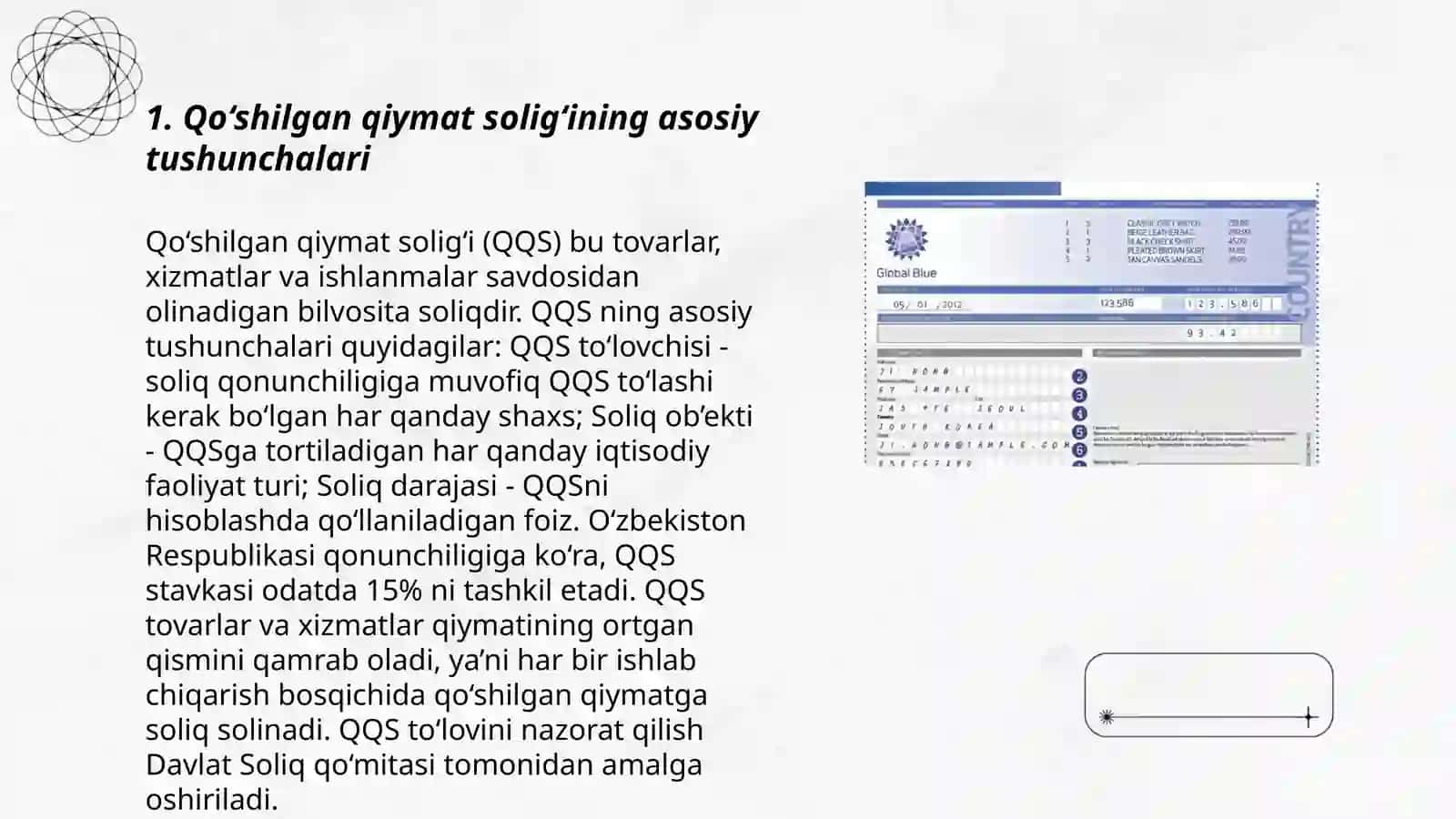 Qo‘shilgan qiymat solig‘ining: toʻlangan soliq soʻmmasini hisobga olish 3