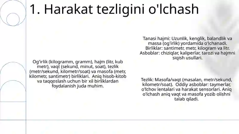 Tanani o'lchash usullari 3