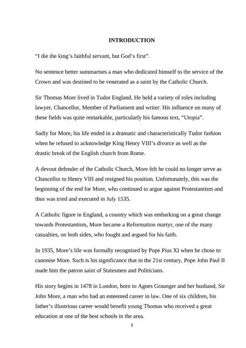 SIR THOMAS MORE.HIS LIFE AND WORK 3