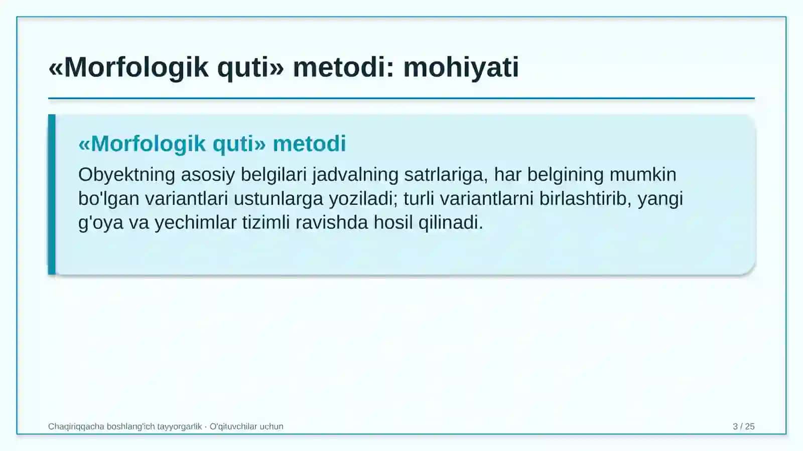 chaqiriqqacha boshlang'ich tayyorgarlik darslarida morfologik quti metodidan foydalanish 7351 3