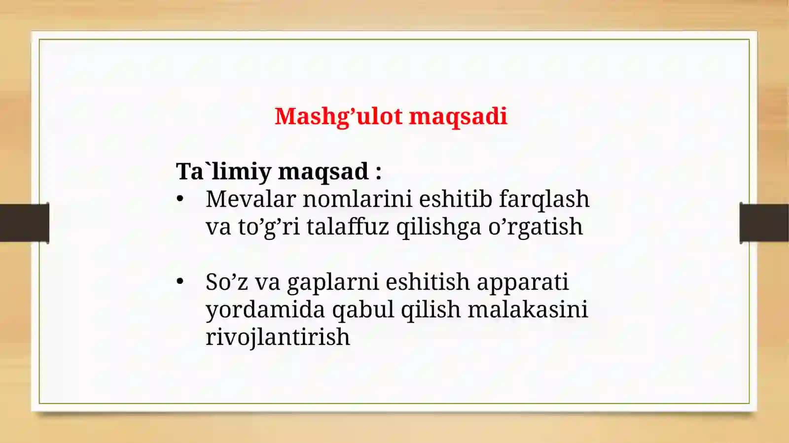 "Mevalar" mavzusi 3