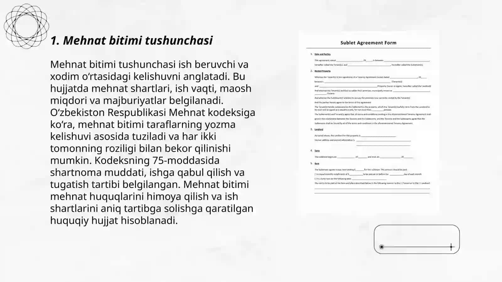 Mehnat bitimi tushunchasi 3